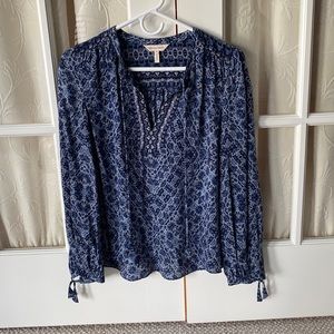 Rebecca Taylor silk blue print top
